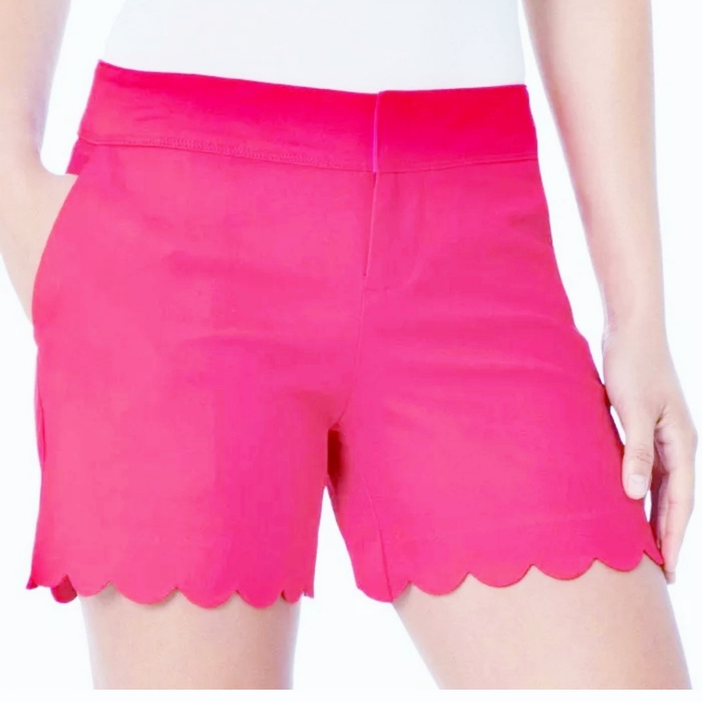 Isaac Mizrahi Tailored 5" Inseam Stretch fushia  Trouser Short
